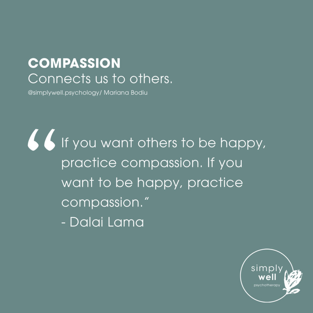 Compassion connects us to others